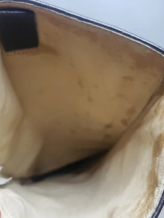 Michael Kors Dark Brown Leather Knee-High Heeled Pull On  Boots Size 6.5 - Picture 6 of 8